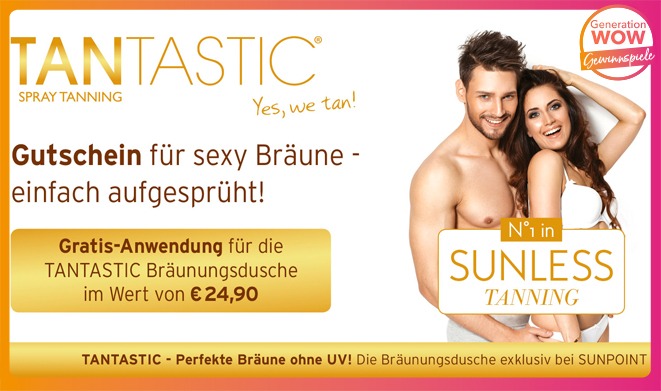Gutscheine für Bräunungsdusche